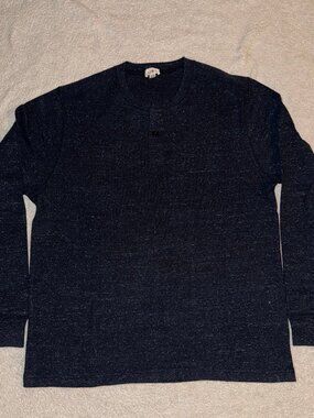 J. Crew Nep Henley - Navy - Size XL